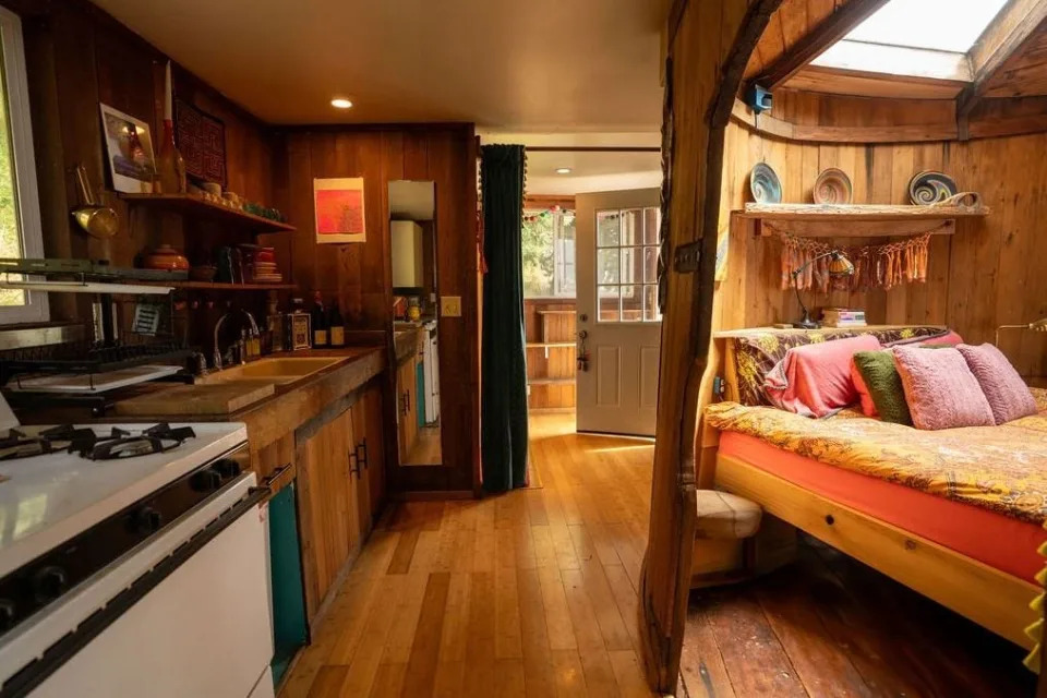 California home made from wine barrels, 'rustic charm' hits market: See inside